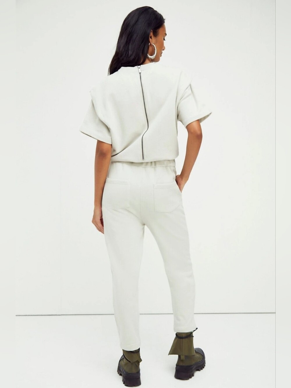 Pistola Clarisse Terry Pleated Jumpsuit - Picture 2 of 6